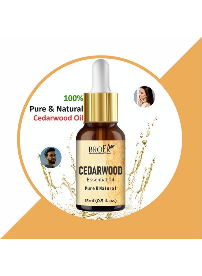 BROER Naturals Cedarwood Essential Oil | 100% Pure & Undiluted - Refreshing Essential Oil for Skin Care, Hair Care & Aromatherapy | Cruelty Free & Vegan - (pack of 2) 30ml - Image 4