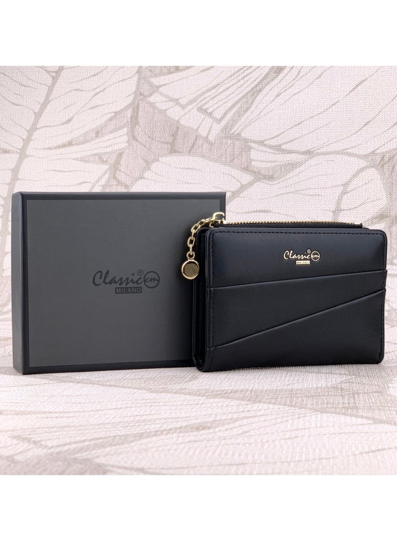 Classic Milano Classic Milano Premium Faux Leather Wallet for Women with Coin Zip | Ladies Wallet Stylish Card Holder Purse | Slim Women's Wallet for Daily Use, Travel, and Gifting  - Image 1
