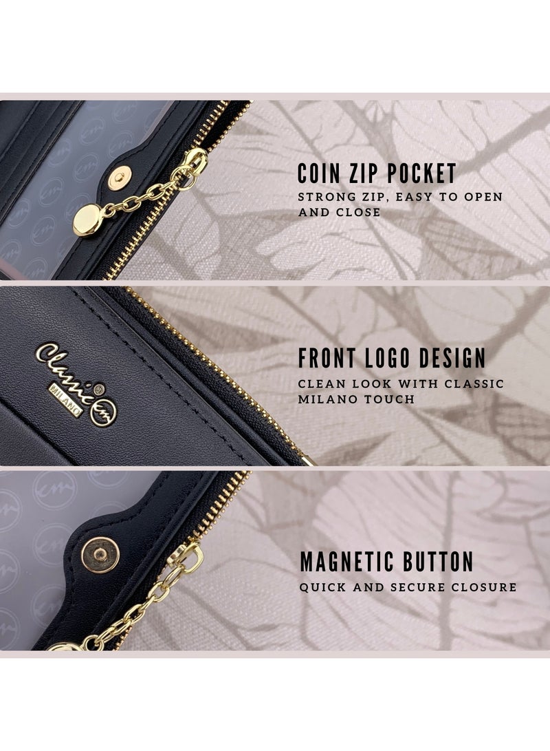 Classic Milano Classic Milano Premium Faux Leather Wallet for Women with Coin Zip | Ladies Wallet Stylish Card Holder Purse | Slim Women's Wallet for Daily Use, Travel, and Gifting  - Image 3