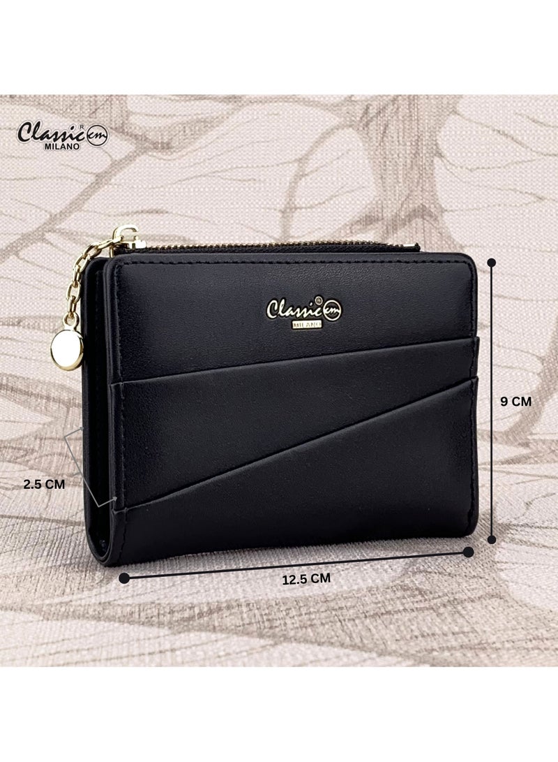 Classic Milano Classic Milano Premium Faux Leather Wallet for Women with Coin Zip | Ladies Wallet Stylish Card Holder Purse | Slim Women's Wallet for Daily Use, Travel, and Gifting  - Image 5