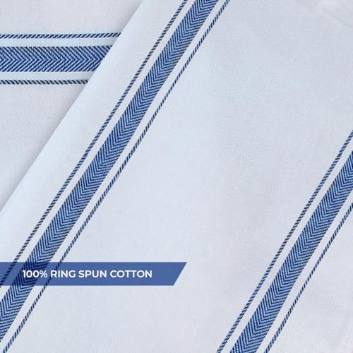 Avalon Kitchen Dish Towels Set (Value Pack of 30) Size 15x25 Inch, 100% Cotton Soft & Absorbent Kitchen Towels, Tea Towels, Reusable Cleaning Cloths for Household Cleaning (Blue) - Image 5