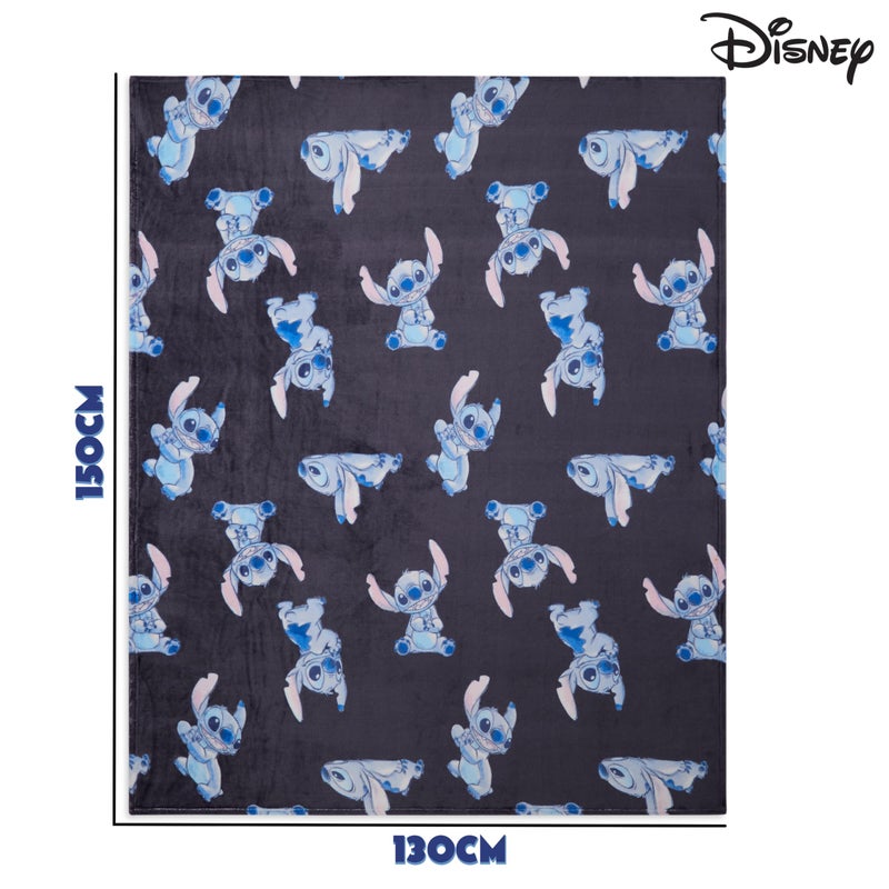 Disney Disney Stitch Fleece Blanket Super Soft Blanket Throw Bed Accessories 150 x 130 Sofa Throw Bed Blankets Baby Yoda Gifts (Blue Stitch) - Image 5