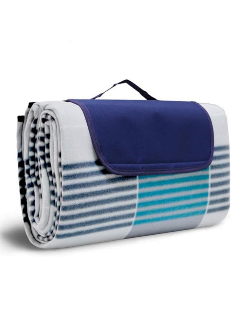 Generic 1PCS Waterproof Picnic Blanket Outdoor Blanket with Waterproof Backing for Family Beach Park Concerts Camping Hiking and Travel Extra Large 200cm x 150cm  - Image 1