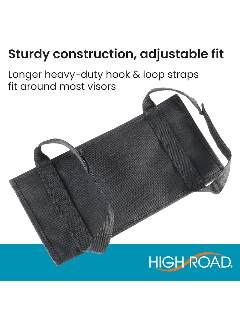 High Road High Road Car Visor Organizer with Secure Zip Pockets, Sunglasses Holder and Clear Registration and Insurance Pocket - Heavy Duty Straps Fit Most Car, SUV and Truck Visors  - Image 3