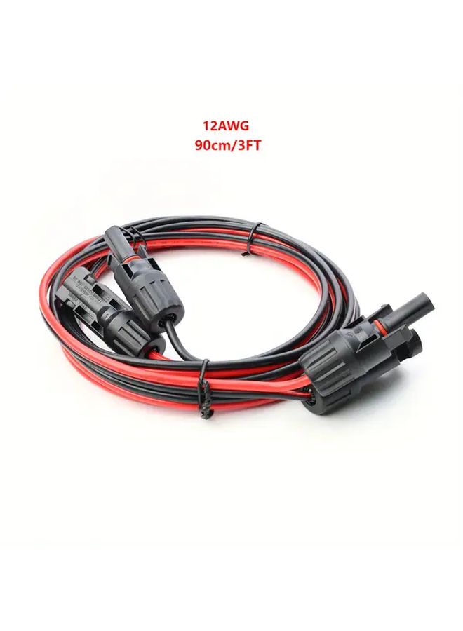 10ft 12AWG MC4 Solar Extension Cable Kit with Male Female Connectors for Car RV - Image 3