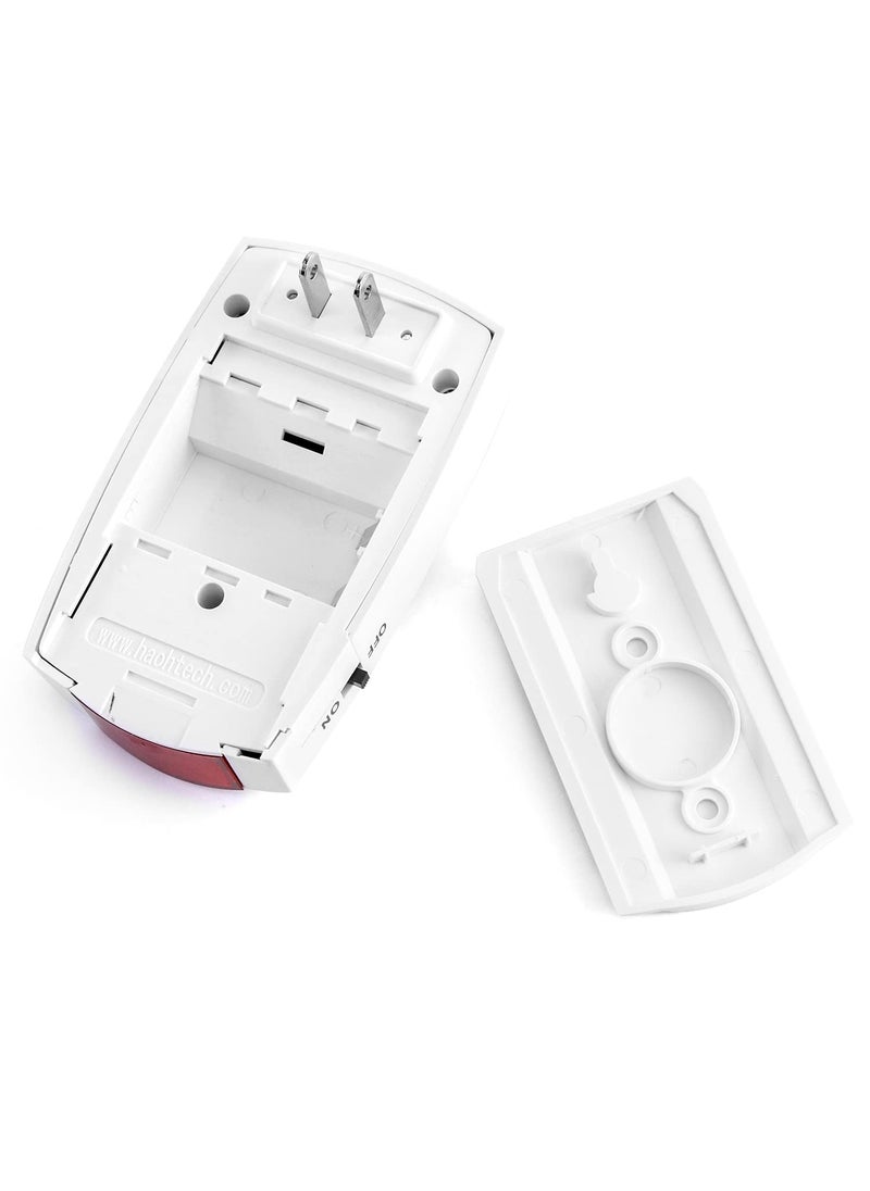 QWORK QWORK Power Failure Alarm, 118 db Loud Siren with LED Light, 110V to 220V, Off/On Alert  - Image 5
