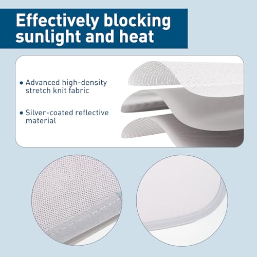 ZeroPone Sunshade Roof for Tesla Model Y, Tesla Accessories Heat Insulation Foldable Glass Sunroof Cover for Model Y 2024 2023 2022 2021 - Image 4