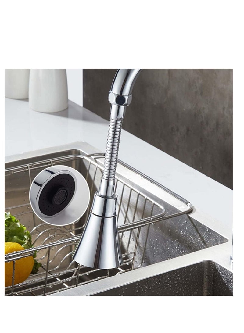 ECVV 360-degree Rotating Faucet Aerator, 3 Modes Extended Kitchen Faucet Sprayer, Aerator, Splash Filter, Movable Water Saving Tap Faucet Extender Kitchen/Bathroom - Image 5