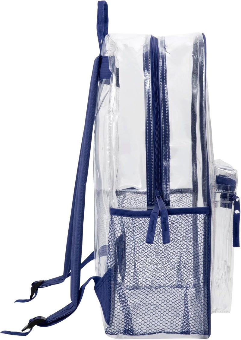 Trailmaker Clear Backpack Heavy Duty with Padded Straps, Side Pockets for Kids, Boys, Girls, School, Stadium Approved Events - Image 3