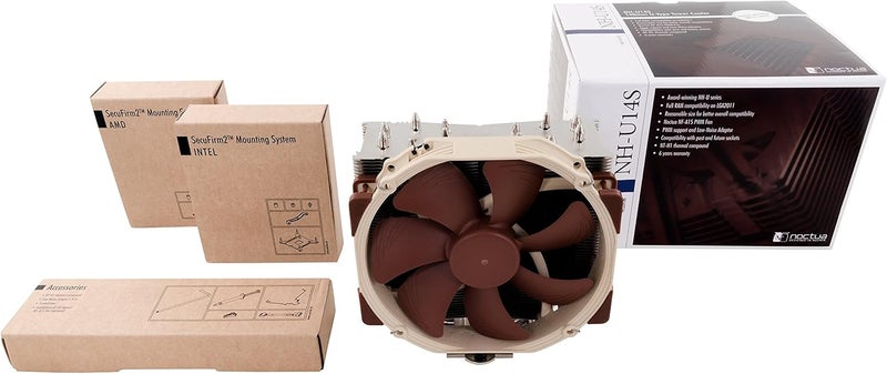 NOCTUA Noctua NHU14S CPU Cooler with NAHC6 chromaxWhite Heatsink Covers  150mm Length 14cm Height Desktop Compatible  - Image 4