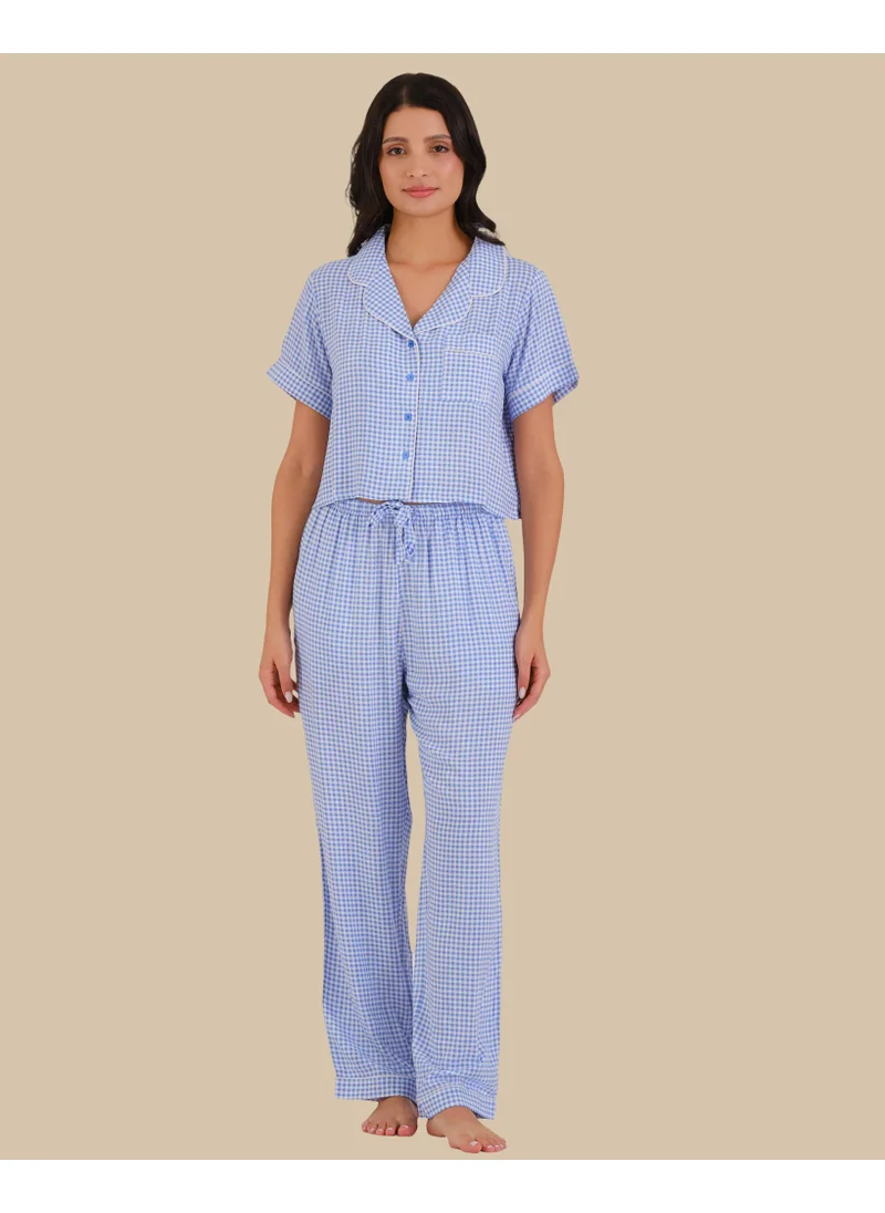 Isla & Evie Isla & Evie Women'S Short Sleeve Pajama Set