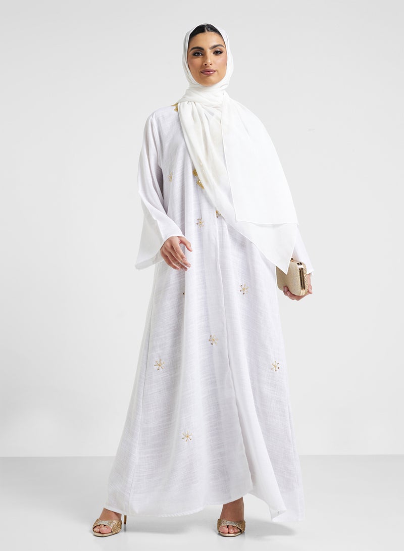 Khizana Embroidered Abaya With Sheila  - Image 5