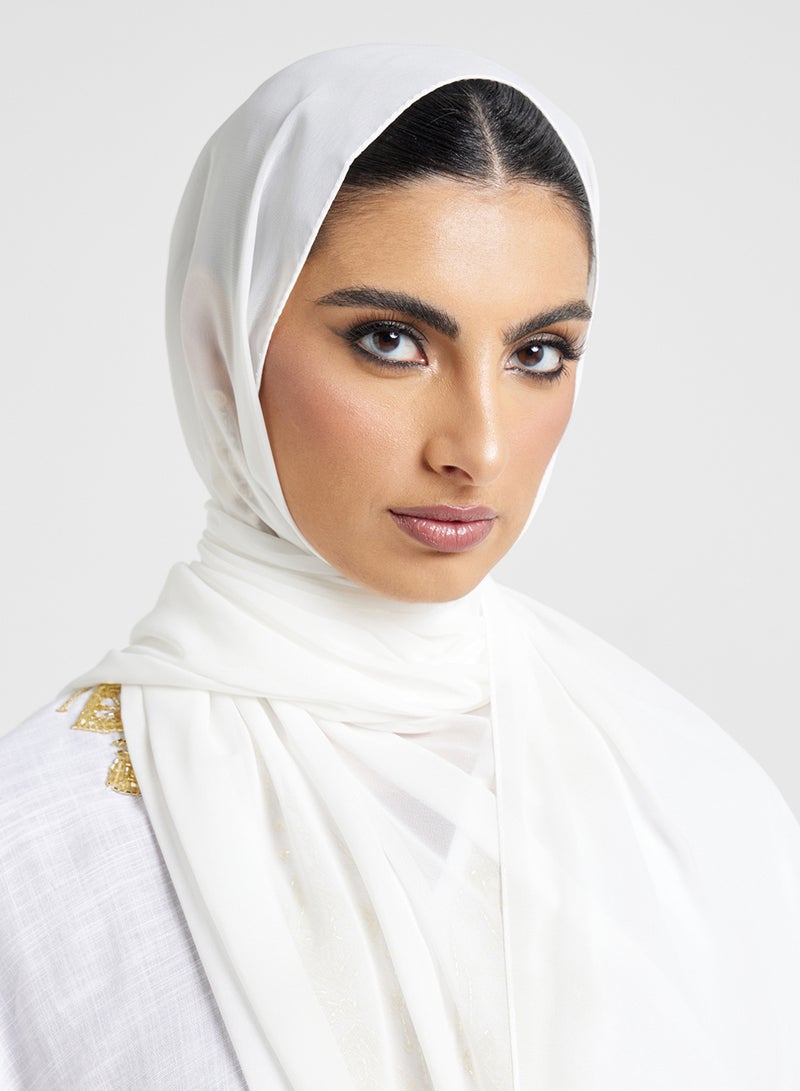 Khizana Embroidered Abaya With Sheila  - Image 4