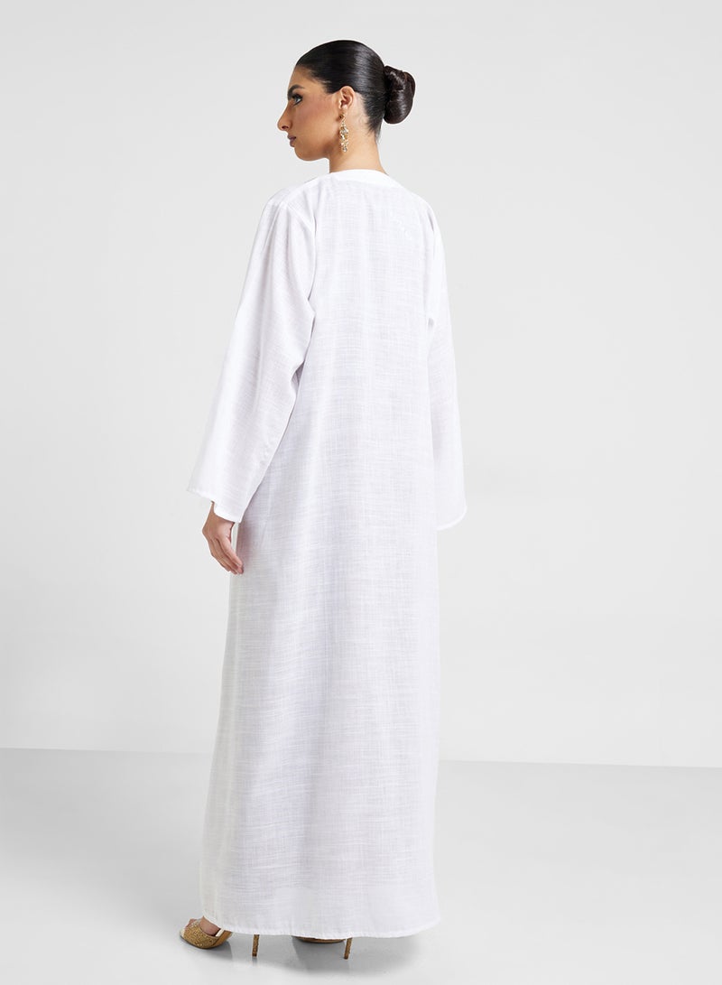 Khizana Embroidered Abaya With Sheila  - Image 2
