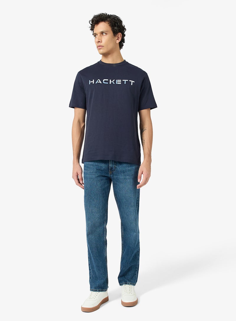 Hackett Block Crew Neck T-Shirt - Image 4