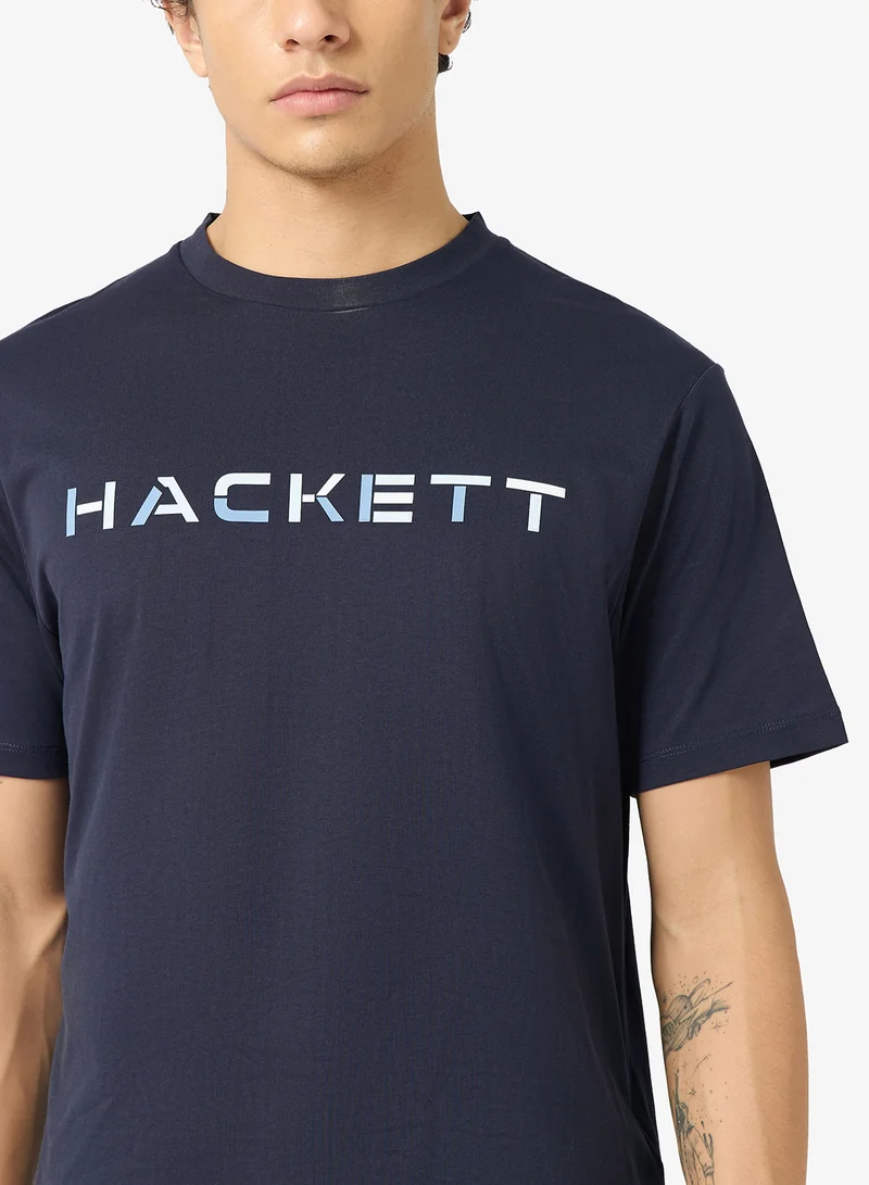 Hackett  Block Crew Neck T-Shirt for Men | Best Price UAE