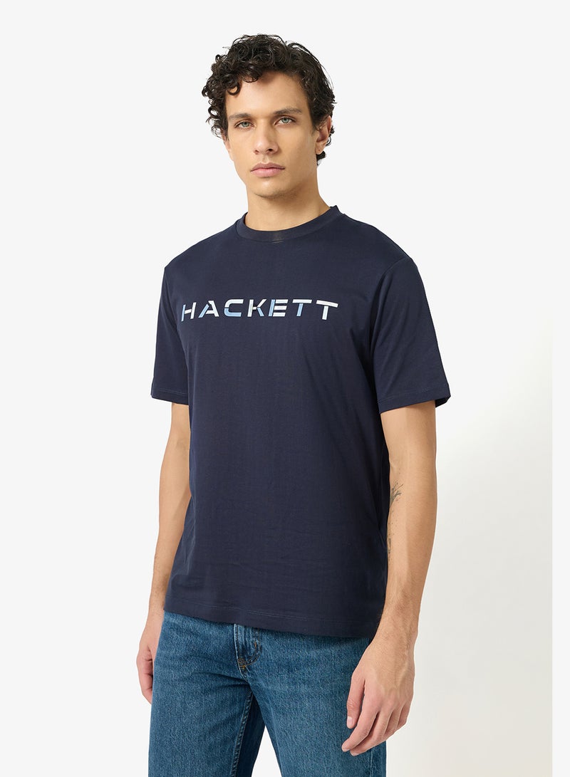 Hackett Block Crew Neck T-Shirt - Image 1