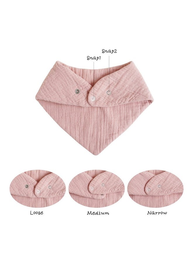 Konssy Muslin Baby Bibs 10 Pack Baby Bandana Drool Bibs 100% Cotton For Unisex Boys Girls10 Solid Colors Set For Teething Drooling  - Image 4