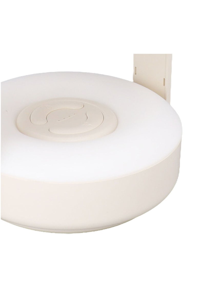 Geneaire - Portable Hand  Fan With LED Light  Air Cooling  Table Fan 10000mAh Rechargeable Battery Beige - Image 1