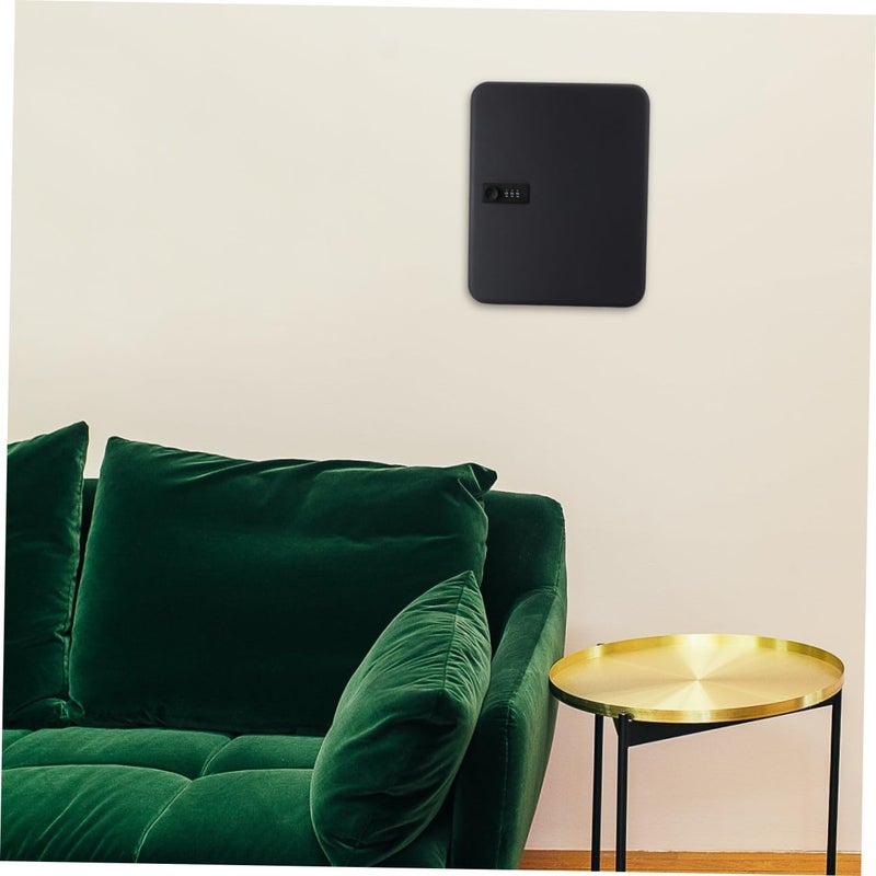 Wall Mounted Key Box With Code Lock 36 Slots Security Cabinet Black - Image 3