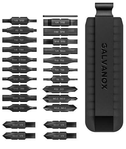 Galvanox Double Sided Bit Set Designed for Leatherman MultiTools FlatBit Screwdriver Set with Holder 21 Pc Set 4 Bonus Bits - Image 1