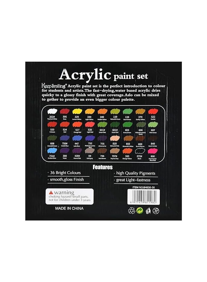 Keep Smiling Acrylic paint-set Of 36 colors - Image 2