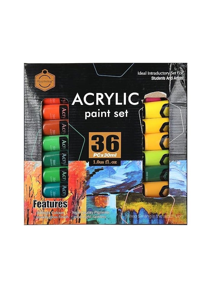 Keep Smiling Acrylic paint-set Of 36 colors - Image 1