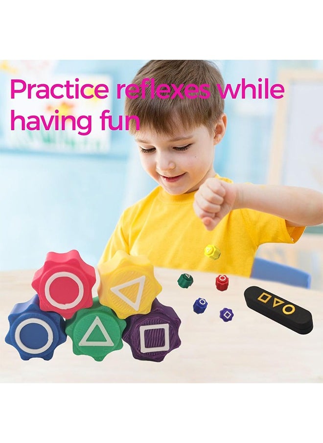 Organizer 2025 Korean Gonggi Game, 5PCS Gong-Gi Game Set, Korean Traditional Play Game Gonggi Stone Set Hand Eye Coordination Training Family Travel Games  - Image 5