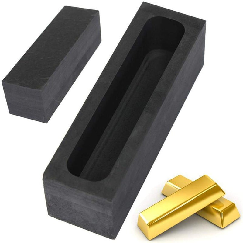 klarakoGraphite Ingot Mold Metal Casting Mold, Melting Crucible Furnace for Gold Silver Aluminum Copper Brass Zinc Alloy Metals (100x30x30mm) - Image 4