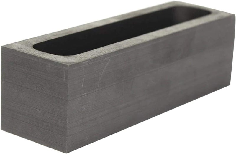 klarakoGraphite Ingot Mold Metal Casting Mold, Melting Crucible Furnace for Gold Silver Aluminum Copper Brass Zinc Alloy Metals (100x30x30mm) - Image 1