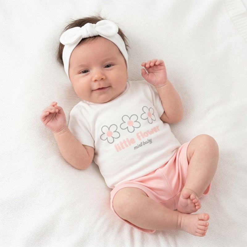 Cloud Fashion Simon Newborn Little Flower Set - Image 1