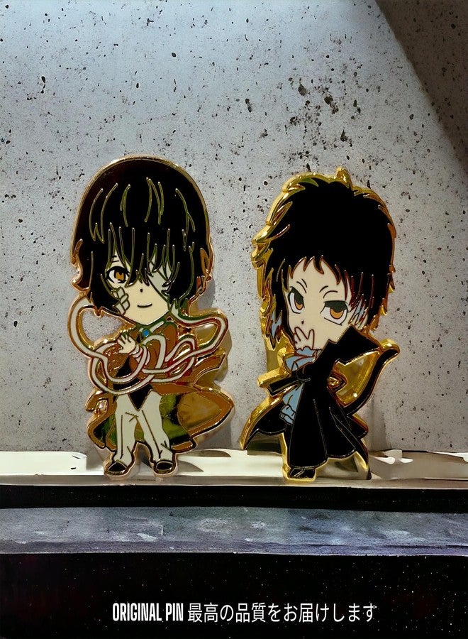 دبابيس شخصيات أنمي Bungo Stray Dogs، دبوس مينا لشخصية أوسامو دازاي، دبوس مينا صلب لشخصية أوسامو دازاي، سلسلة مفاتيح لشخصية أوسامو دازاي من مانغا Bungo Stray Dogs، منتجات شخصية أوسامو دازاي من Bungo Stray Dogs - Image 5
