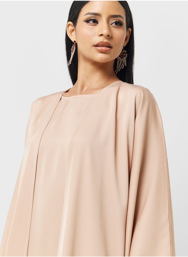 Khizana - Open Front Abaya With Sheila - Image 1