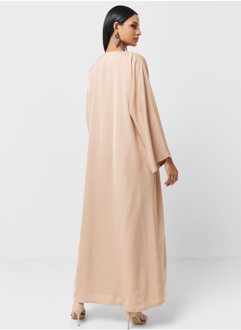 Khizana - Open Front Abaya With Sheila - Image 1
