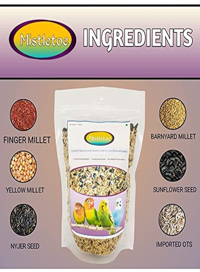 Mistletoe Bird Food for Love Bird & Budgies Natural Mix Seeds (450gm) - Image 3