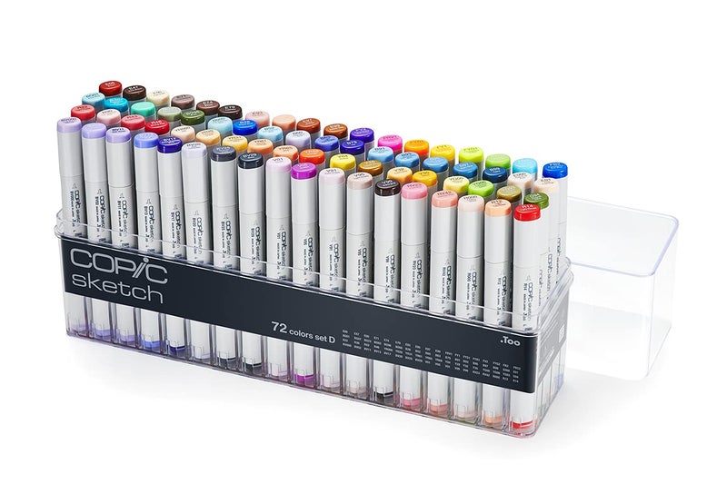 Copic Sketch, Ultra-blendable Alcohol Markers, 72pc Set D - Image 1