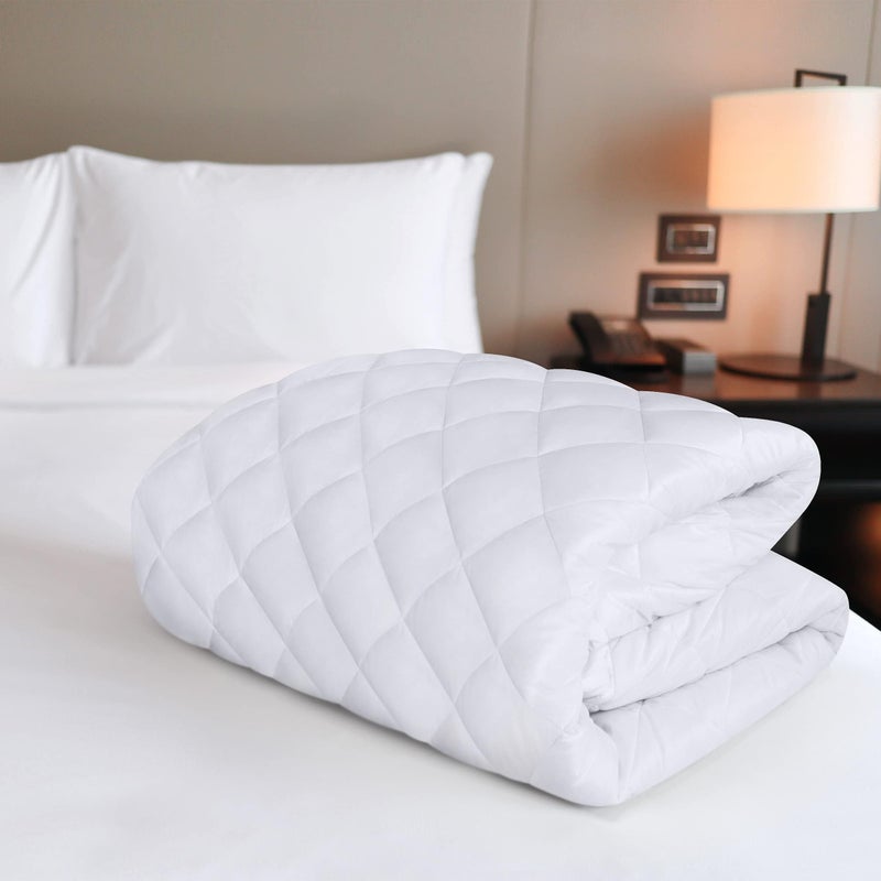 Utopia Bedding 2 Pack Quilted Fitted Mattress Pad  Twin Size  Elastic Fitted Mattress Topper Protector and Cover Stretches up to 16 Inches Deep  Machine Washable (White) - Image 5
