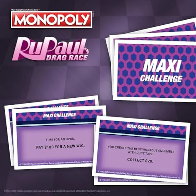 Winning Moves RuPauls Drag Race Monopoly Board Game Family Game Perfect for 26 Players and Makes a Great Gift for Fans Aged 14 - Image 3