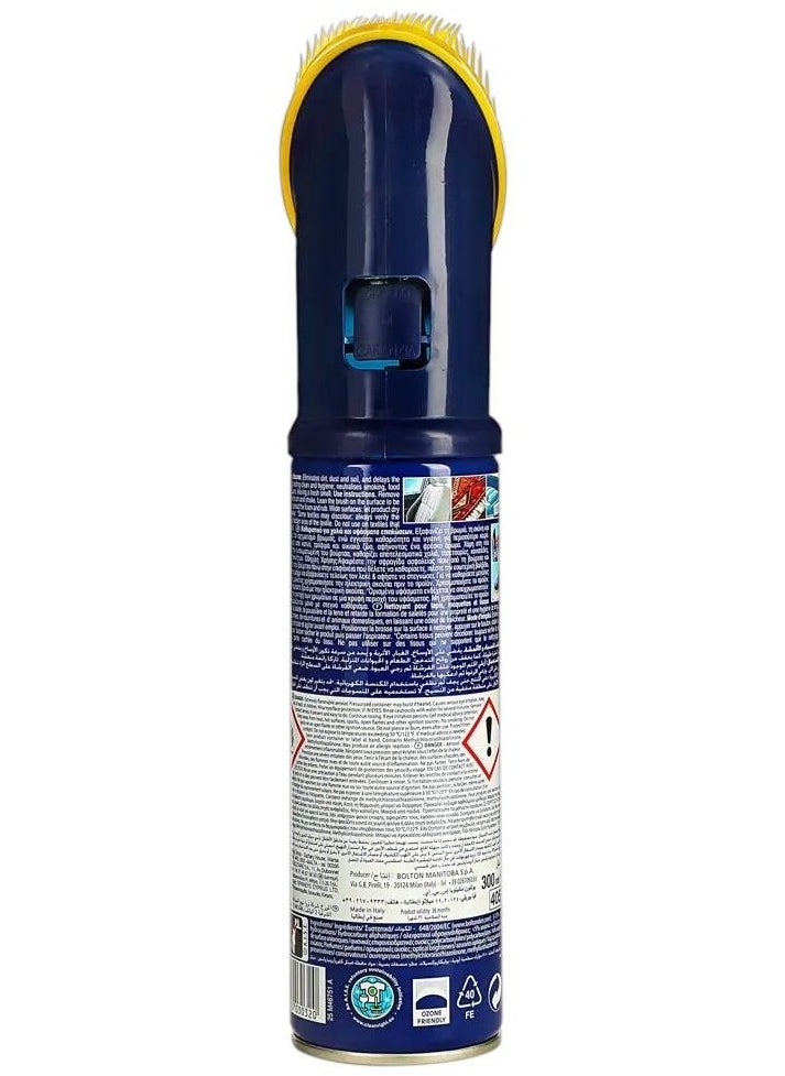 Omino Bianco Dry Foam Carpet And Sofa Cleaner With Brush Upholstery Stain Remover Foaming Removes Stubborn Stains and Odors From Sofas Floor And Car Seats 300 ml Capacity  - Image 2