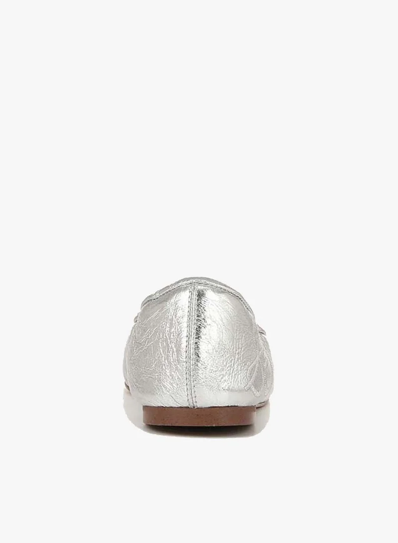 Sam Edelman SILVER Felicia Ballet Flat for Women | Best Price UAE