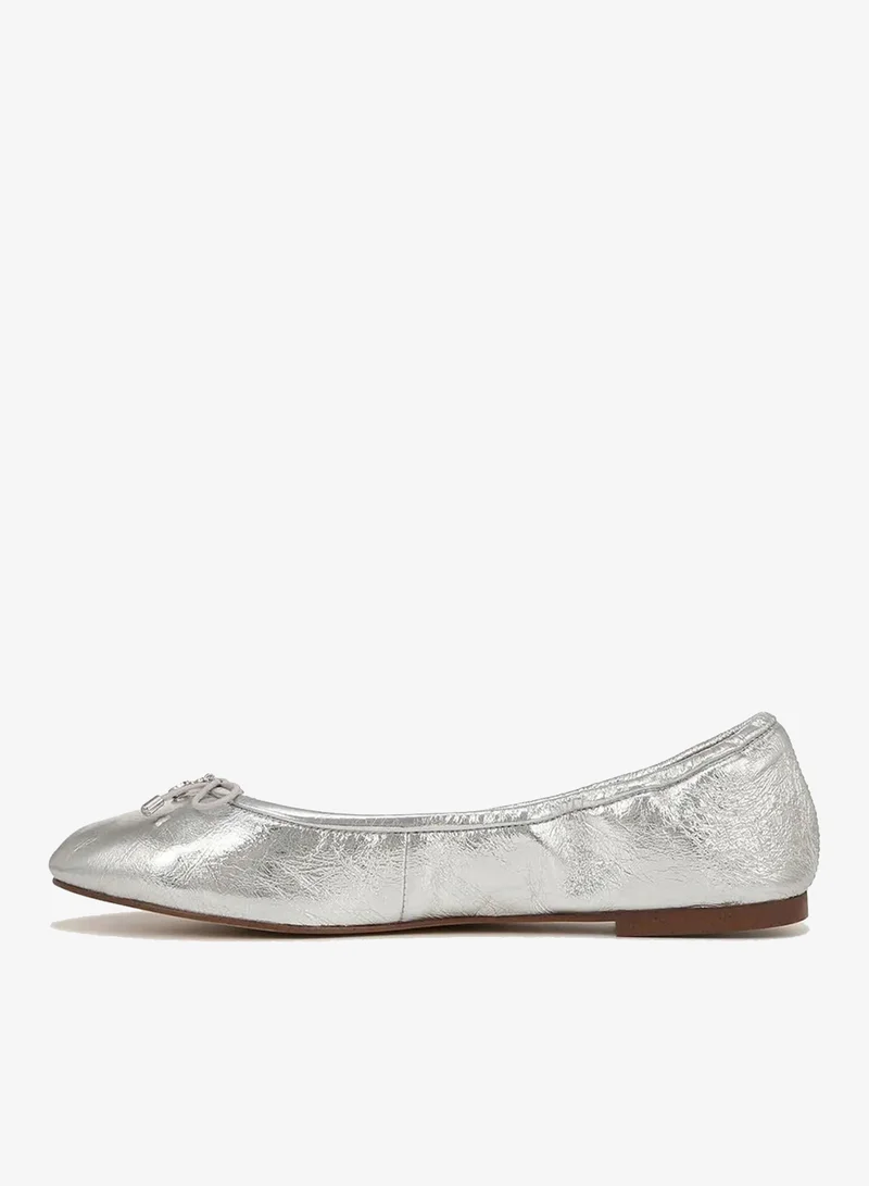 Sam Edelman SILVER Felicia Ballet Flat for Women | Best Price UAE