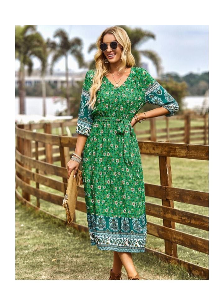 KUYING New Summer Floral Dress For Women  - Image 2