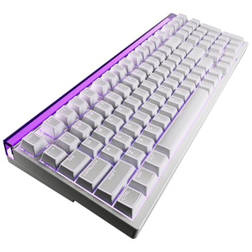 ZORNHER ZH99HE Mechanical Gaming Keyboard, Full Size White Gaming Keyboard with Creamy Switch,Soft RGB Backlit Light Box,Adjustable Actuation & Rapid Trigger, Hall Effect Technology - Image 1
