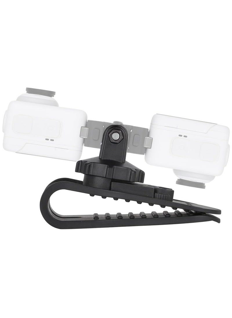 Camera Clip mounting Bracket/Car Sunshade mounting Bracket for Insta360 GO 3/ONE X3/ONE X2/GoPro Series, 360° Rotating Phone Bracket