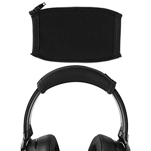 Geekria Flex Fabric Headband Cover Compatible with Skullcandy Crusher Evo, Crusher ANC, Crusher ANC 2, Hesh 3, Hesh Evo, Hesh ANC, Venue Headphones, Easy DIY Installation (Black) - Image 1