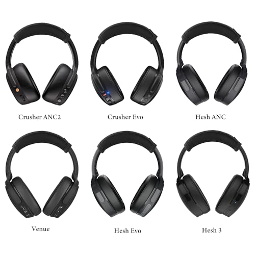 Geekria Flex Fabric Headband Cover Compatible with Skullcandy Crusher Evo, Crusher ANC, Crusher ANC 2, Hesh 3, Hesh Evo, Hesh ANC, Venue Headphones, Easy DIY Installation (Black) - Image 4