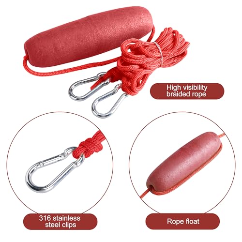 RunNico 2PCS 10L 500D Sand Anchor for Small Boats,2 in 1 PWC Jet Ski Anchor Kit with Adjustable Buoy,Waterproof Dry Bag for Jet Ski, Kayak, Boat, Watercraft and Canoe - Image 4