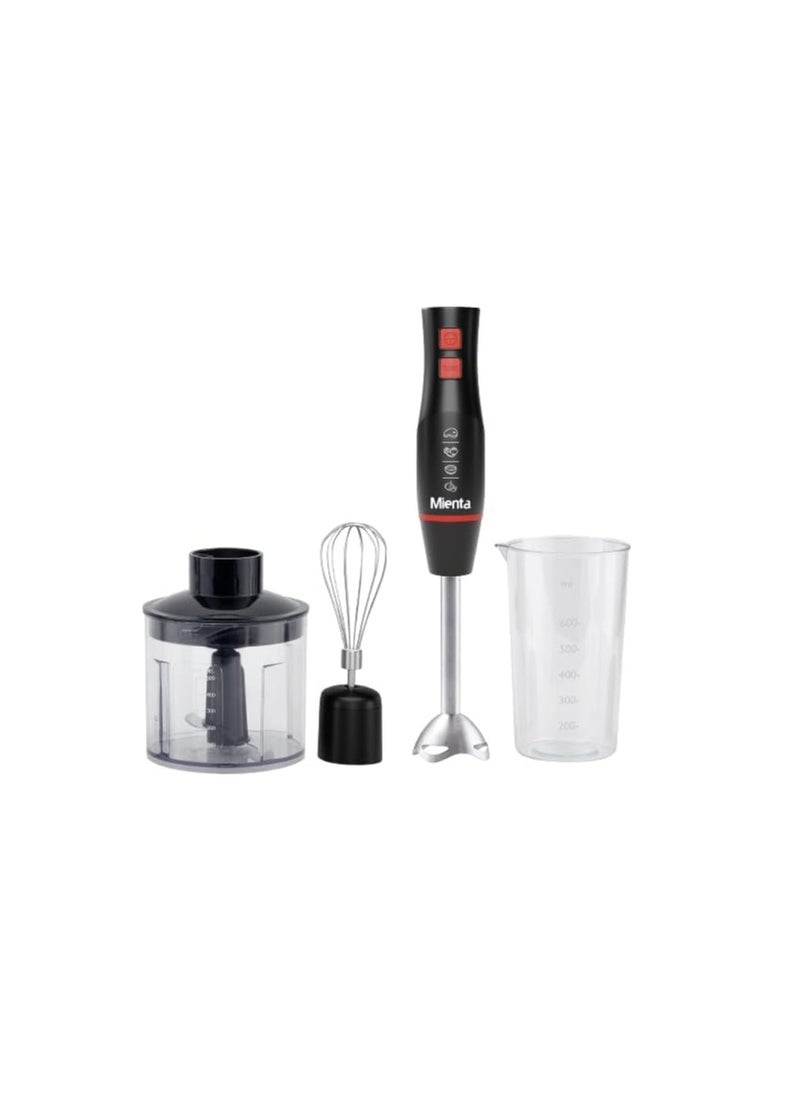 Mienta - Mienta - Hand Blender 450W -HB111138B -Black + Blendex Mienta - Hand Blender 450W-HB111138A -White - Image 1