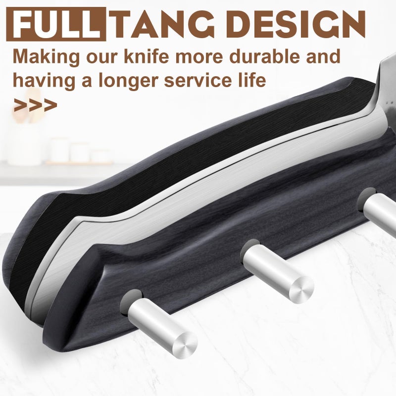 Golden Bird Butcher Knife Set - 13pcs Chef Knife Set Hand Forged Knives for Kitchen, Sharp Japanese Knives Sets for Meat Cutting, Camping, BBQ, Christmas Gifts for Men Women - Image 4