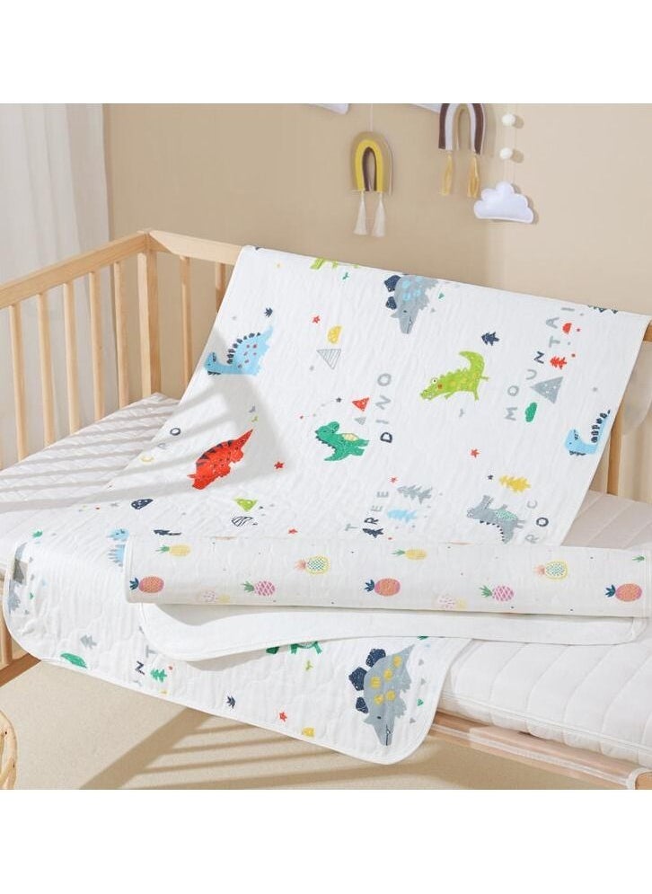 MIXDE Kids Diaper Changing Mat Mattress Sheet Protector Baby Waterproof Bed Pad Bed Wetting Pads Washable and Reusable Potty Training Pads for Pack in Play/Crib/Mini Crib 50*70CM - Image 2